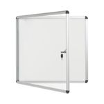 Bi-Office Enclore Magnetic Display Case Acrylic Door Aluminium Frame 6xA4 VT620109150