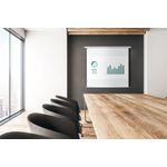 Bi-Office Wall Projection Screen Manual Retraction 150x150cm 9D006030