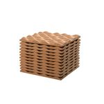 ARCHYI Frameless Ripple Cork Tile 200x200mm (Pack of 12) WT0529033