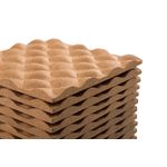 ARCHYI Frameless Ripple Cork Tile 200x200mm (Pack of 12) WT0529033