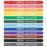 Berol Colour Broad Pen Water Based Ink Assorted (Pack of 12) S0672840