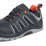 Beeswift Non Metallic S3 Lace Up Water Resistant Trainer 1Pr Black/Orange 6.5 CF2706.5