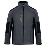 Beeswift FlexSoftshell Jacket Two-Tone Grey/Black 3XL SFSJGYBL3XL