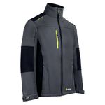 Beeswift FlexSoftshell Jacket Two-Tone Grey/Black 4XL SFSJGYBL4XL