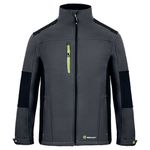 Beeswift FlexSoftshell Jacket Two-Tone Grey/Black 5XL SFSJGYBL5xL
