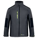 Beeswift FlexSoftshell Jacket Two-Tone Grey/Black XL SFSJGYBLXL