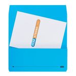 Elba Strongline Document Wallet Bright Manilla Foolscap Blue (25 Pack) 100090140