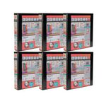 Elba Panorama 40mm 4 D-Ring Presentation Binder A4 Black (6 Pack) 400008417