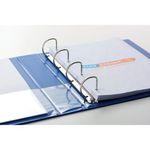 Elba Panorama 40mm 4 D-Ring Presentation Binder A4 Blue (6 Pack) 400008418