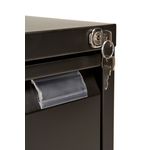 Bisley 3 Drawer Filing Cabinet 470x622x1016mm Black BS3E BLACK