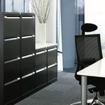 Bisley 3 Drawer Filing Cabinet 470x622x1016mm Black BS3E BLACK