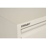 Bisley 4 Drawer Filing Cabinet Lockable 470x622x1321mm Goose Grey BS4EGY