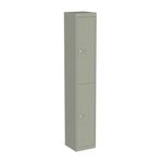 Bisley 2 Door Locker 305x305x1802mm Goose Grey CLK122 GOOSE