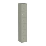 Bisley 6 Door Locker 305x305x1802mm Goose Grey CLK126 GOOSE