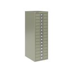 Bisley 15 Multidrawer Filing Cabinet A4290x420x870mm Grey H3915NL-073