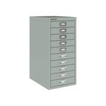 Bisley 10 Multidrawer Cabinet 279x380x590mm Silver BY40500