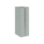 Bisley 15 Multidrawer Cabinet 279x380x860mm Silver BY58420