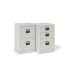 Bisley 3 Drawer Filing Cabinet A4 413x400x672mm Goose Grey PFA3-87