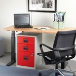 Bisley 2 Drawer Home Filing Cabinet A4 413x400x672mm Black PFA2-03