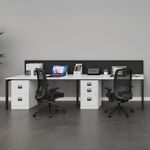 Bisley 3 Drawer Home Filing Cabinet A4 413x400x672mm Black PFA3-93