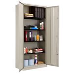 Bisley 2 Door Cupboard Empty 930x480x1975mm Goose Grey KF78715