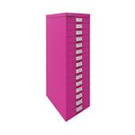 Bisley 15 Multidrawer Cabinet 279x380x860mm Fuchsia BY78743