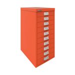 Bisley 10 Multidrawer Cabinet 279x380x590mm Mandarin BY78746
