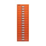 Bisley 15 Multidrawer Cabinet 279x380x860mm Mandarin BY78747
