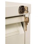 Bisley 2 Drawer Filing Cabinet Lockable 470x622x711mm Chalk BS2E/CHK