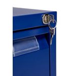 Bisley 3 Drawers Filing Cabinet Lockable 470x622x1016mm Blue BS3E/BLUE