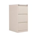 Bisley 3 Drawers Filing Cabinet Lockable 470x622x1016mm Chalk BS3E/CHK