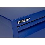 Bisley 4 Drawer Filing Cabinet Lockable 470x622x1321mm Blue BS4E/BLUE