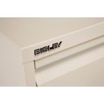 Bisley 4 Drawer Filing Cabinet Lockable 470x622x1321mm Chalk BS4E/CHK