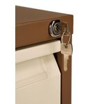 Bisley 4 Drawer Filing Cabinet Lockable 470x622x1321mm Coffee/Cream BS4EC/C