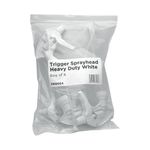 Spray Head Heavy Duty White (Pack of 4) TRG054