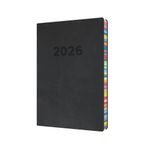 Collins Edge Diary Day Per Page A5 Charcoal 2026 ED151.U96-26