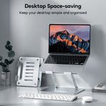 Contour Ergonomics Adjustable Aluminium Laptop Stand For Laptops Up To 17 Inches Silver CE10135
