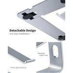 Contour Ergonomics Riser Style Laptop Stand For Laptops Up To 17 Inches Silver CE10137