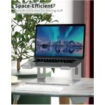 Contour Ergonomics Riser Style Laptop Stand For Laptops Up To 17 Inches Silver CE10137
