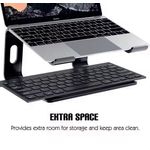 Contour Ergonomics Riser Style Laptop Stand For Laptops Up To 17 Inches Black CE10138