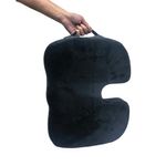 Contour Ergonomics Memory Foam Seat Cushion with Cooling Gel Black CE50026