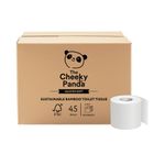 Cheeky Panda Sustainable Bamboo Quilted Toilet Tissue 4-Ply 155 Sheets Per Roll x9 (Pack of 5) QUILT
