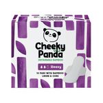 Cheeky Panda Pads with Wings Heavy Bamboo Lining and Core 12 Pads per Pack (Pack of 6) SPADS290mm