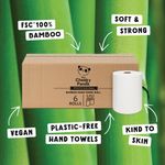Cheeky Panda Bamboo 2-Ply Hand Towel Roll 200m (Pack of 6) HANDTWRL6