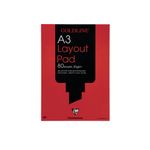 Clairefontaine Goldline Layout Pad 80 Sheets 50gsm A3 GPL1A3