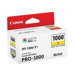 Canon PFI-1000Y Ink Cartridge Yellow 0549C001