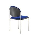 Coda multi purpose chair, no arms, blue fabric