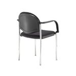 Coda multi purpose chair, with arms, black fabric
