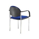 Coda multi purpose chair, with arms, blue fabric