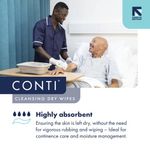 Conti Cleansing Dry Wipes Cotton Soft Large 100Wipes Pack of 20 CPV110